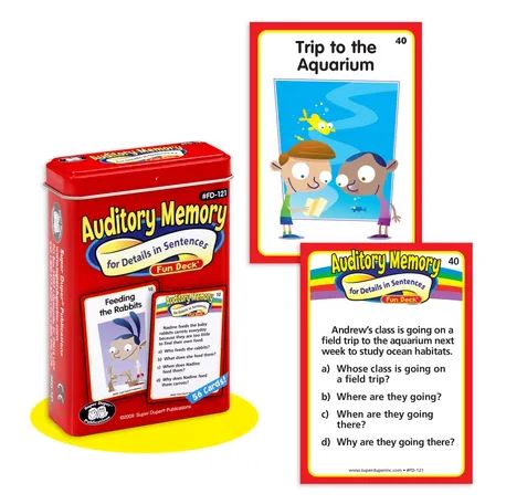 Fun Deck - Auditory Memory for Details in Sentences